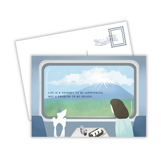 Life is a Journey to be Experienced | Postcard