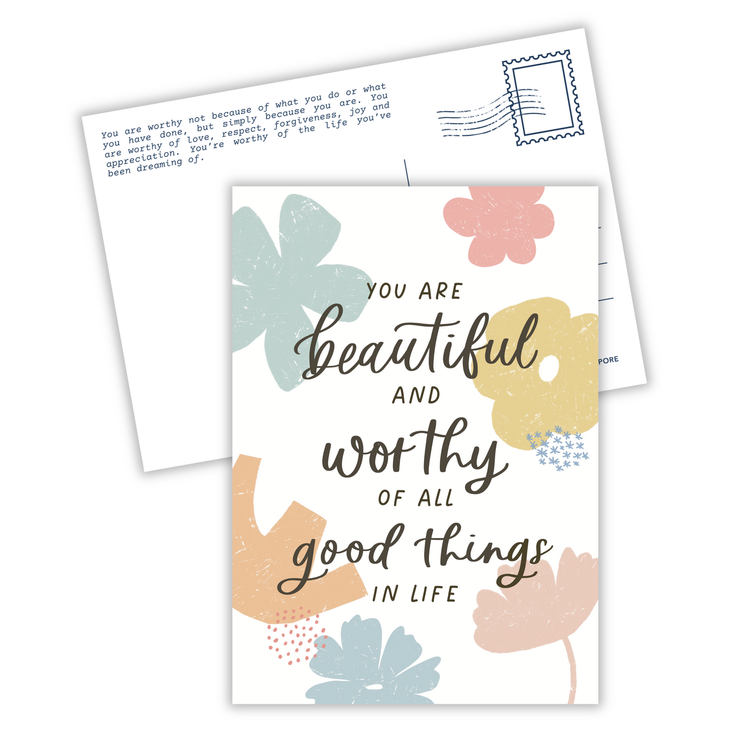 Beautiful and Worthy | Postcard