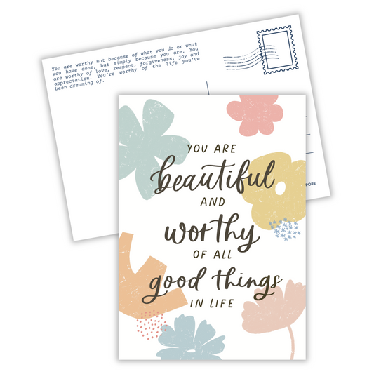 Beautiful and Worthy | Postcard