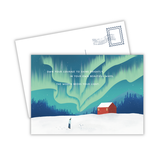 Own Your Courage to Shine Brightly | Postcard