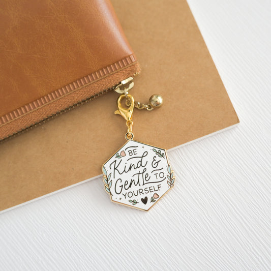 Be Kind and Gentle to Yourself | Enamel Charm