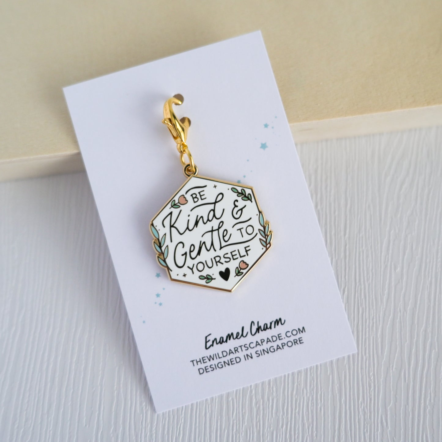 Be Kind and Gentle to Yourself | Enamel Charm