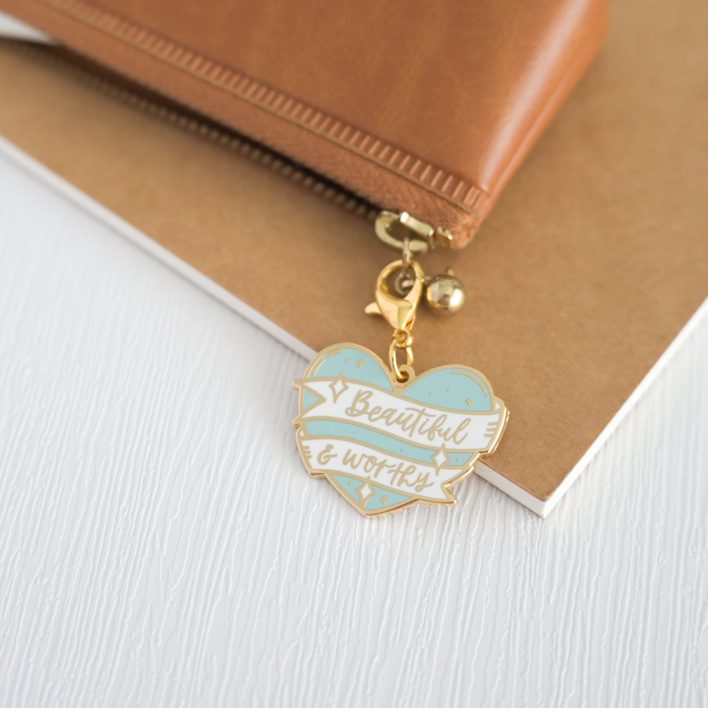 Beautiful and Worthy | Enamel Charm