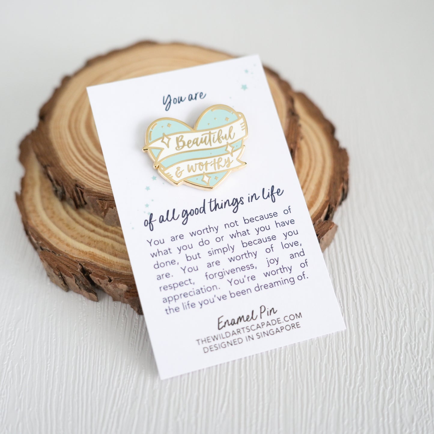 Beautiful & Worthy | Enamel Pin