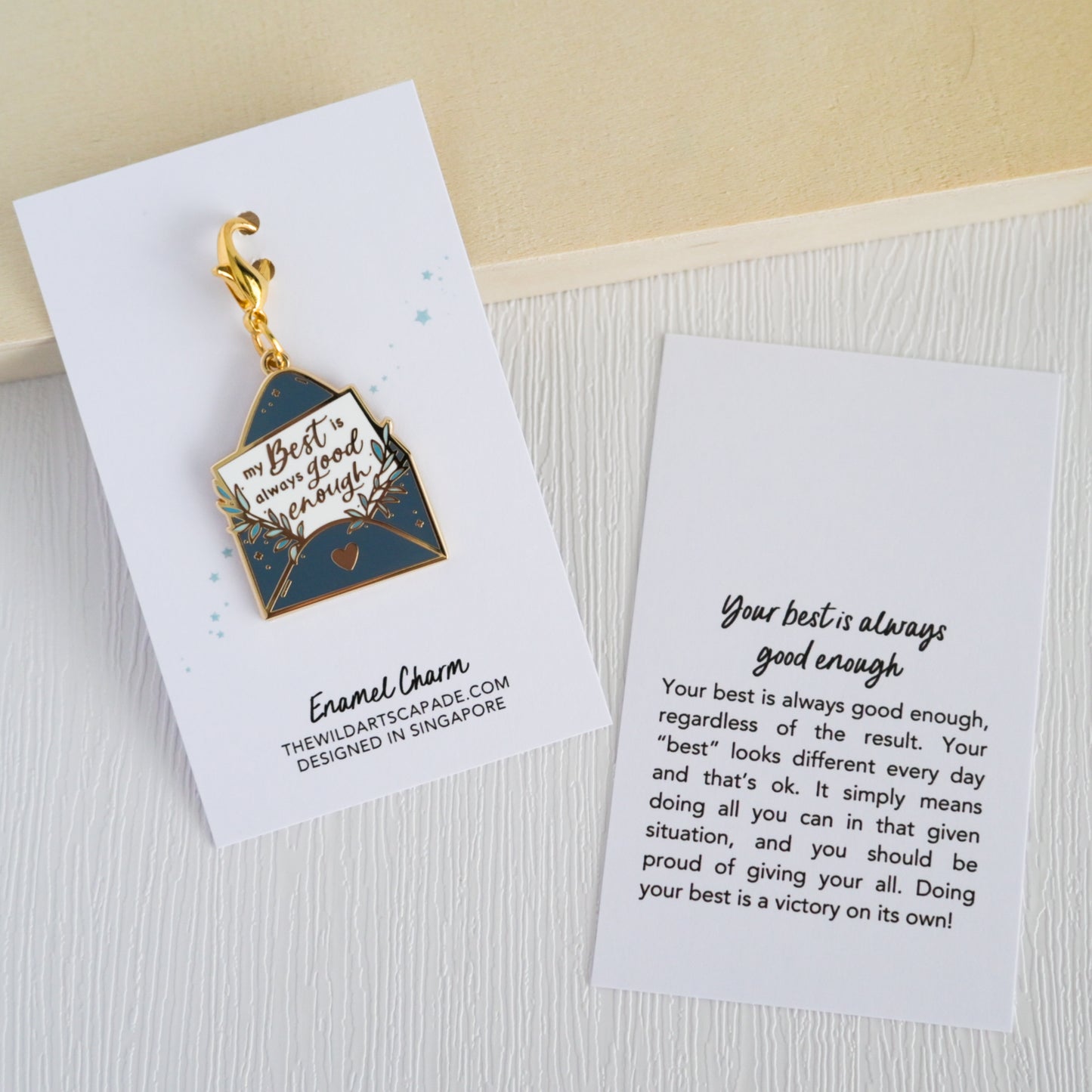My Best is Always Good Enough | Enamel Charm