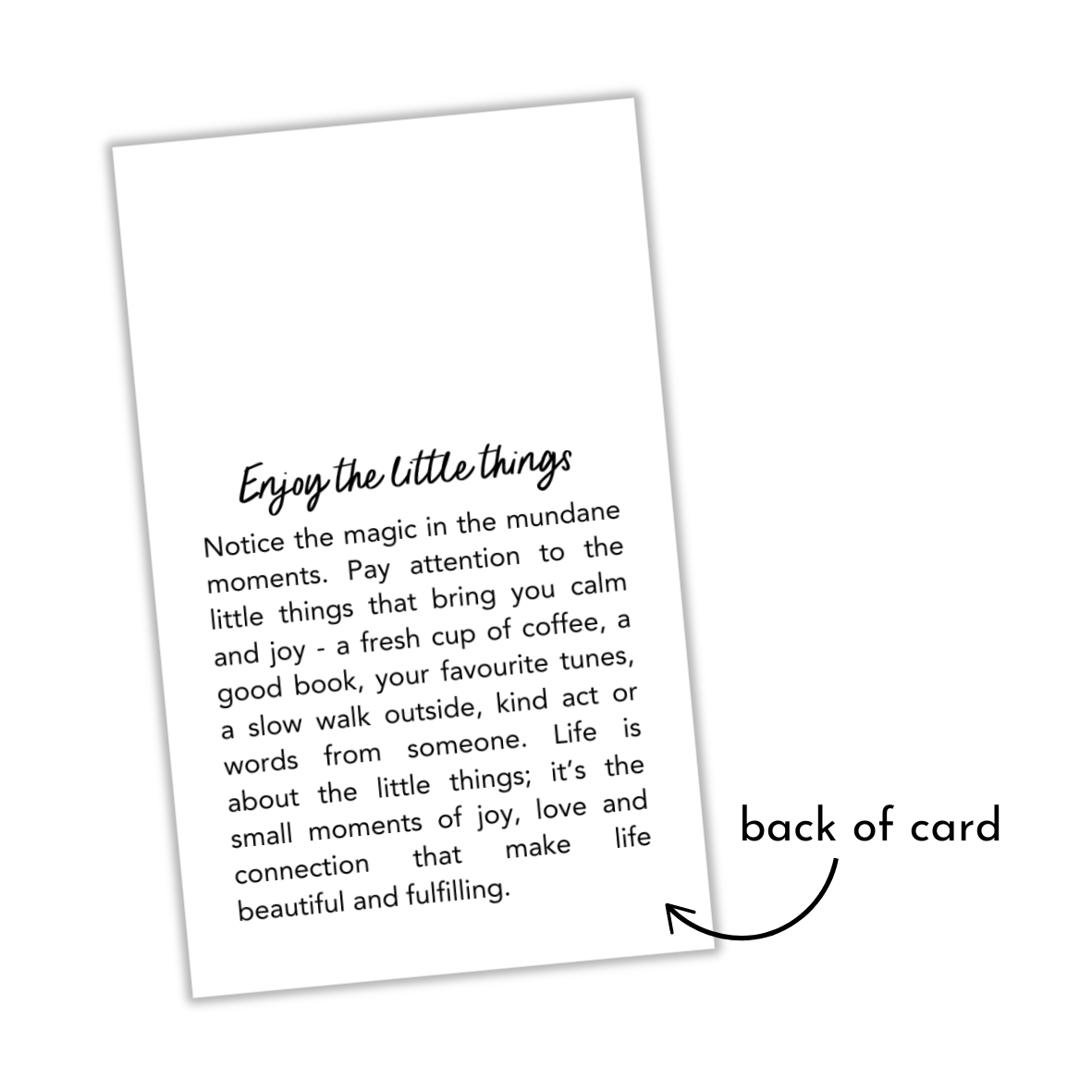 Enjoy the Little Things | Enamel Charm