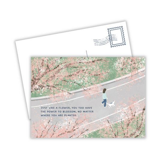 Blossom Where You are Planted | Postcard