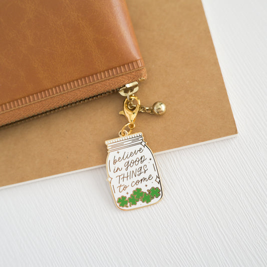 Believe in Good Things to Come | Enamel Charm
