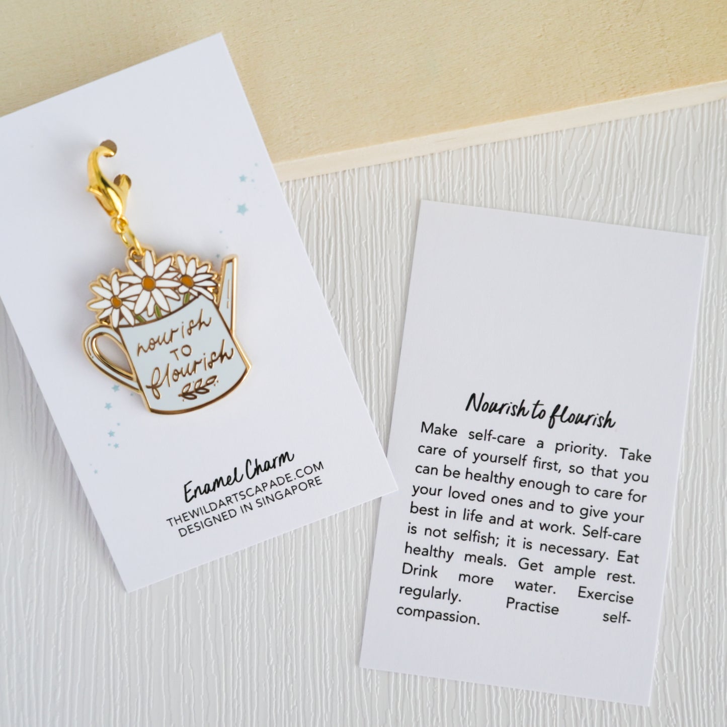 Nourish to Flourish | Enamel Charm
