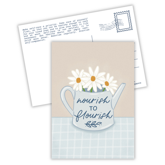Nourish to Flourish | Postcard