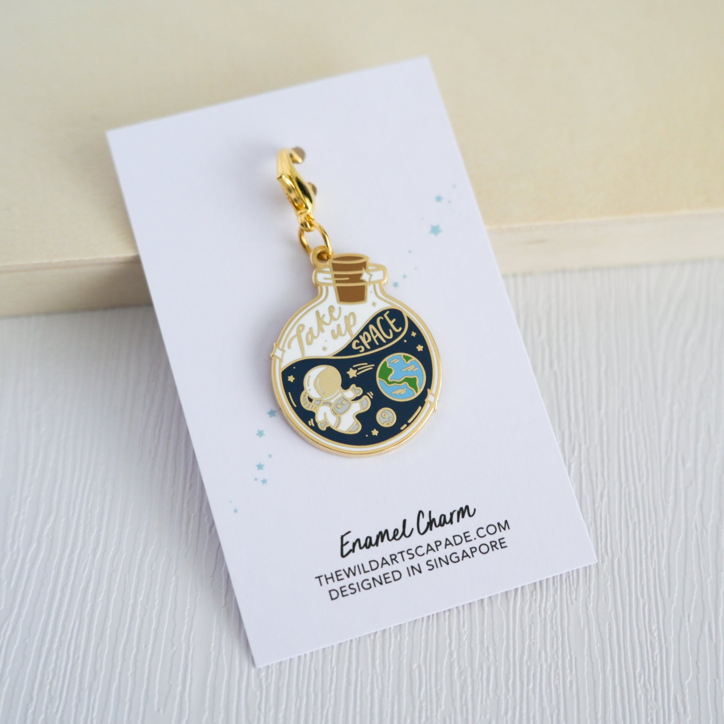 Take Up Space | Enamel Charm
