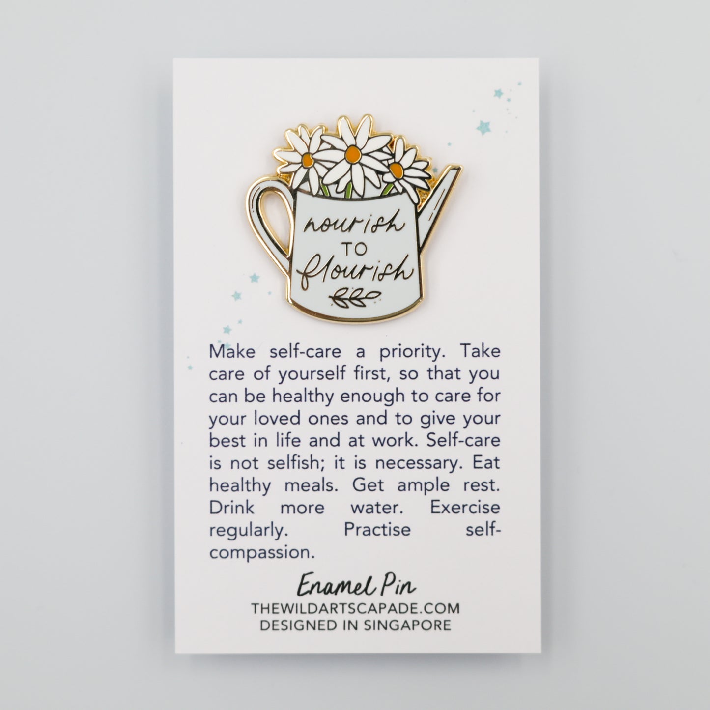 Nourish to Flourish | Enamel Pin