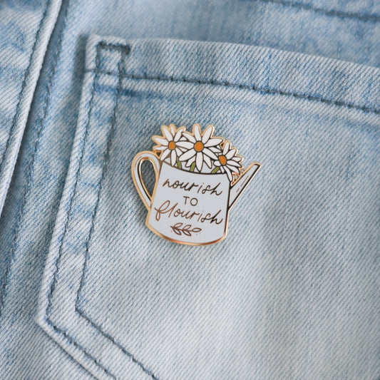 Nourish to Flourish | Enamel Pin