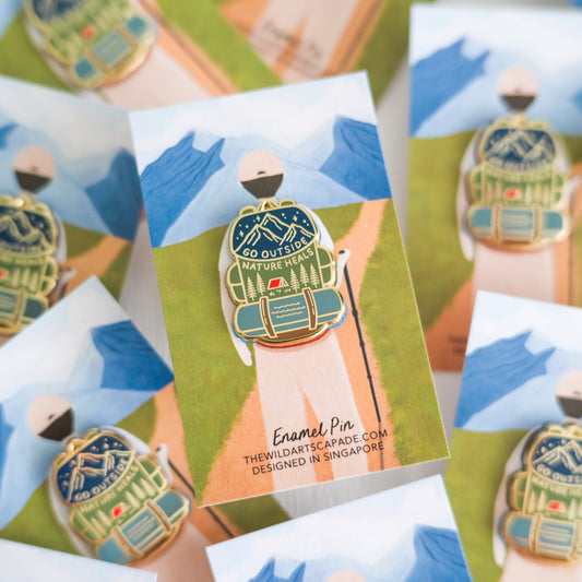 Go Outside, Nature Heals | Enamel Pin