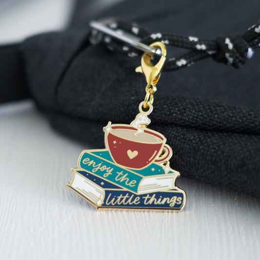 Enjoy the Little Things | Enamel Charm