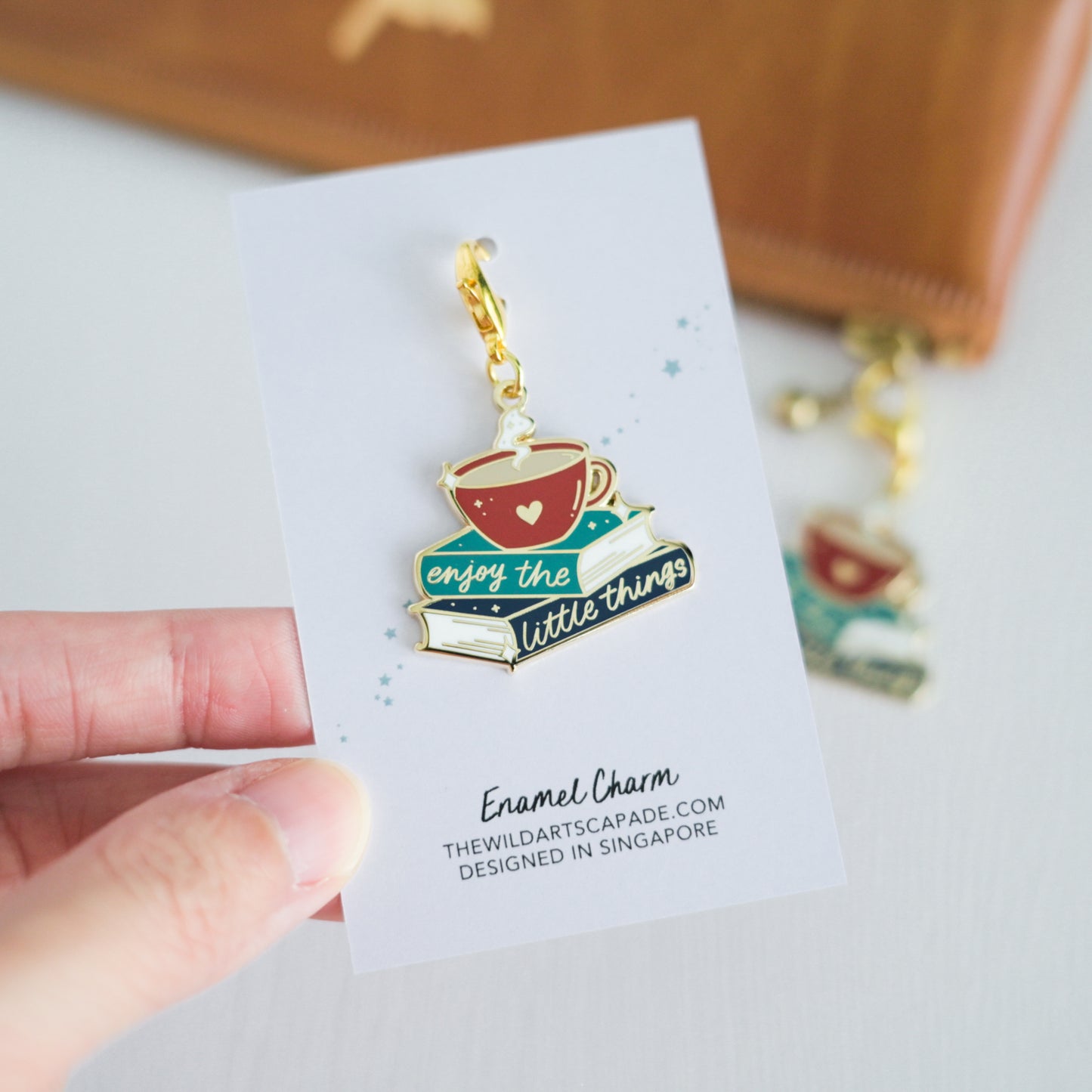 Enjoy the Little Things | Enamel Charm