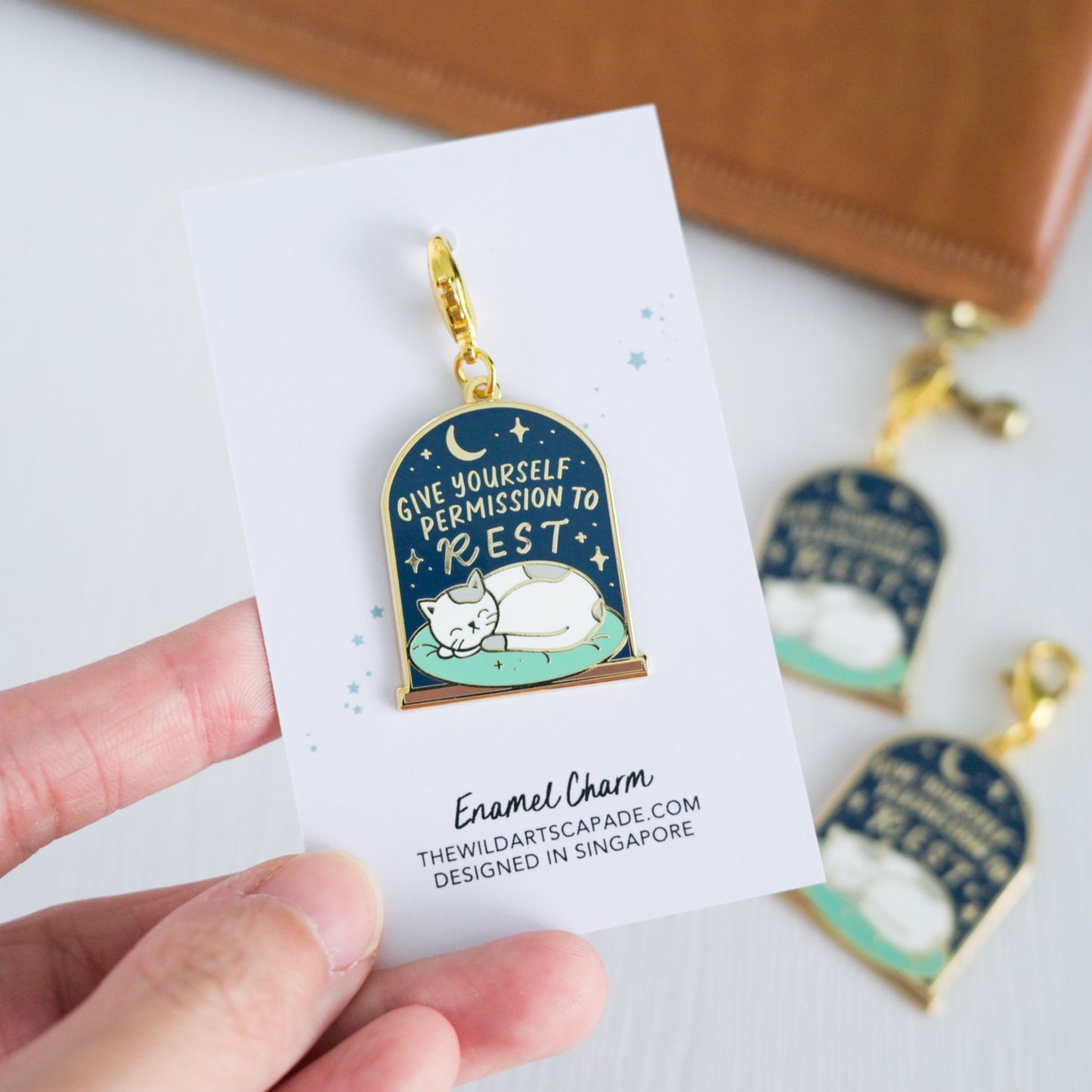 Give Yourself Permission to Rest | Enamel Charm