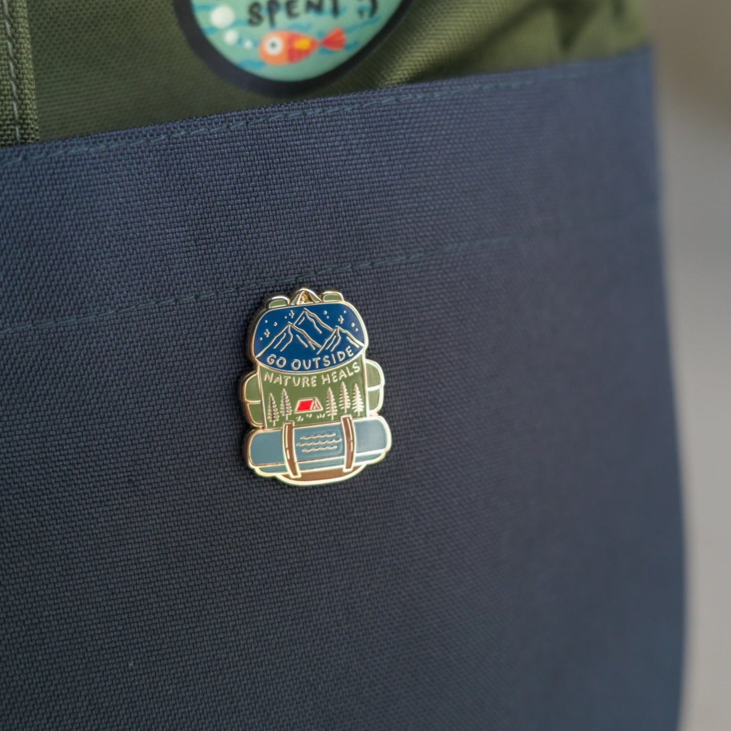 Go Outside, Nature Heals | Enamel Pin