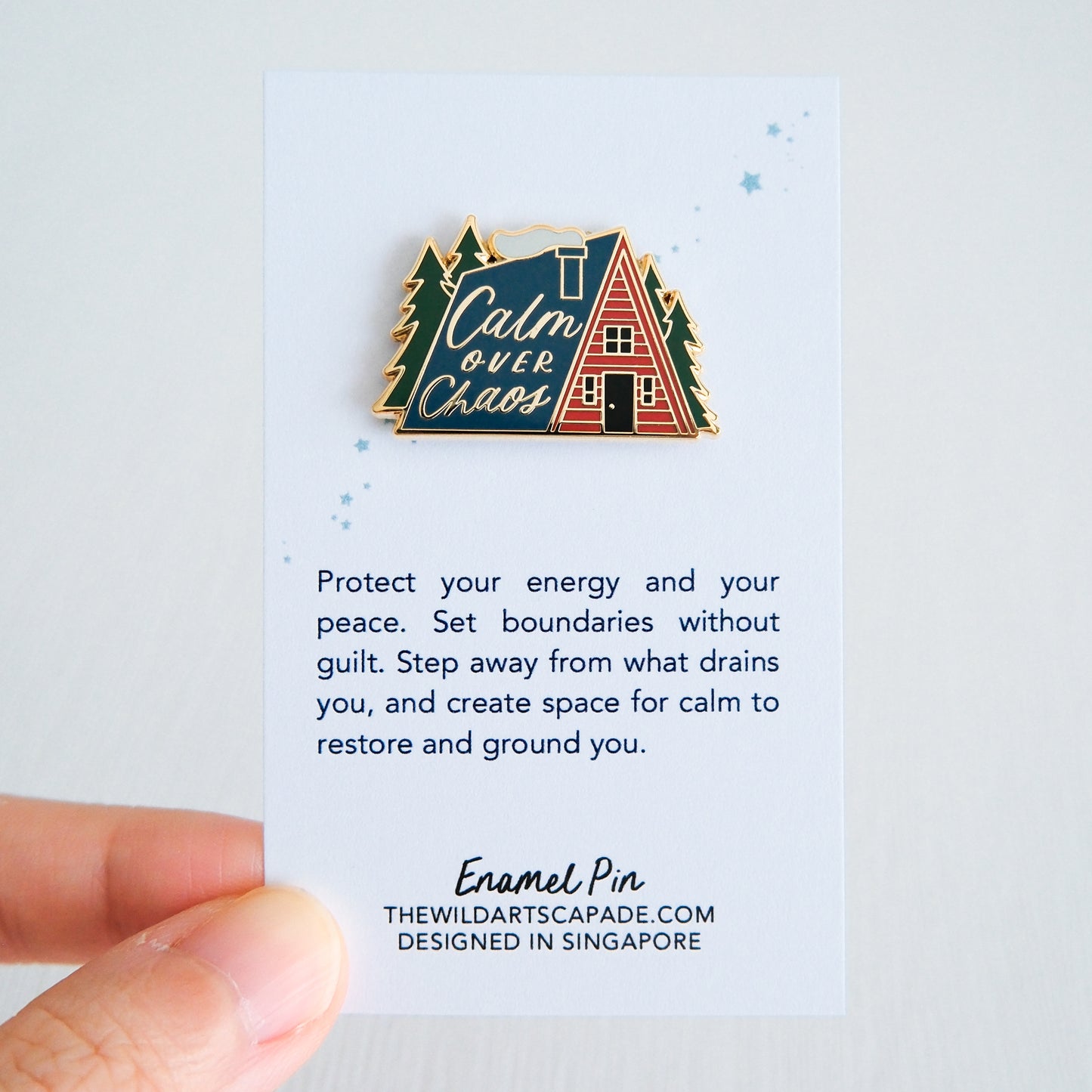 Calm Over Chaos | Enamel Pin