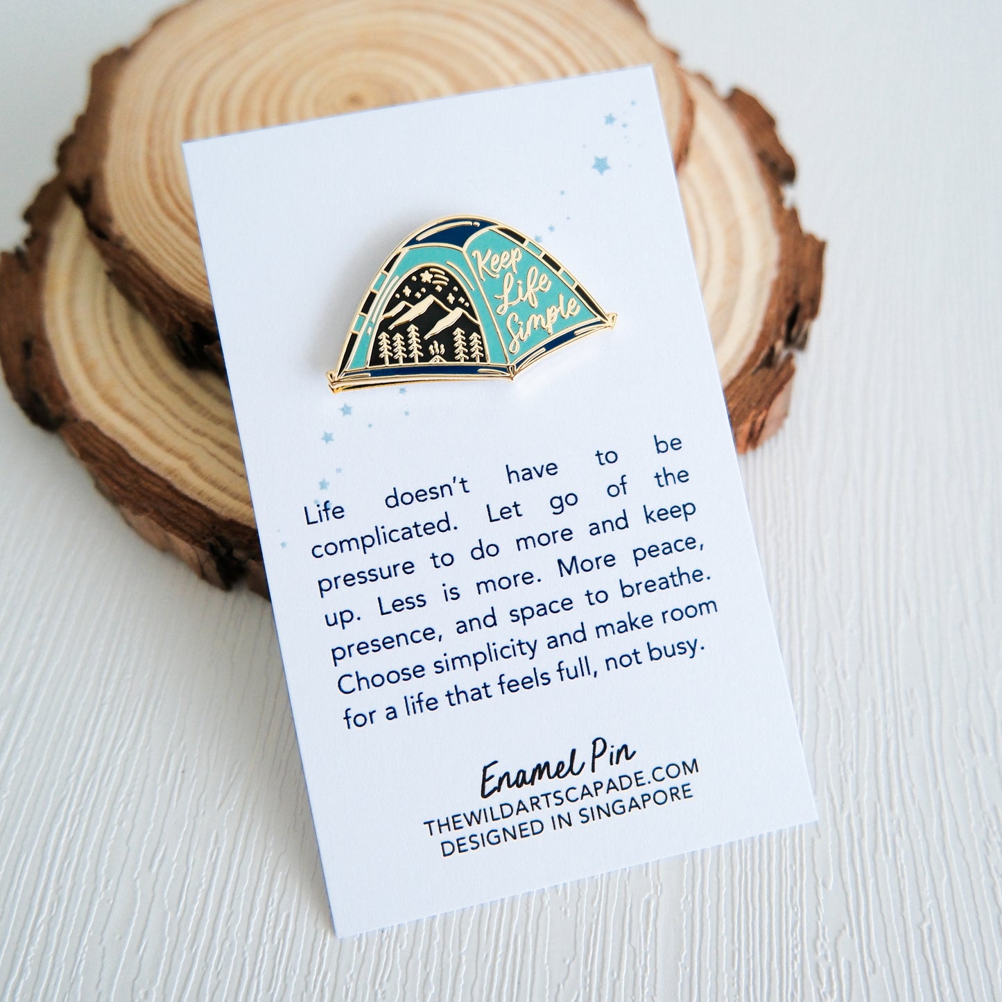 Keep Life Simple | Enamel Pin