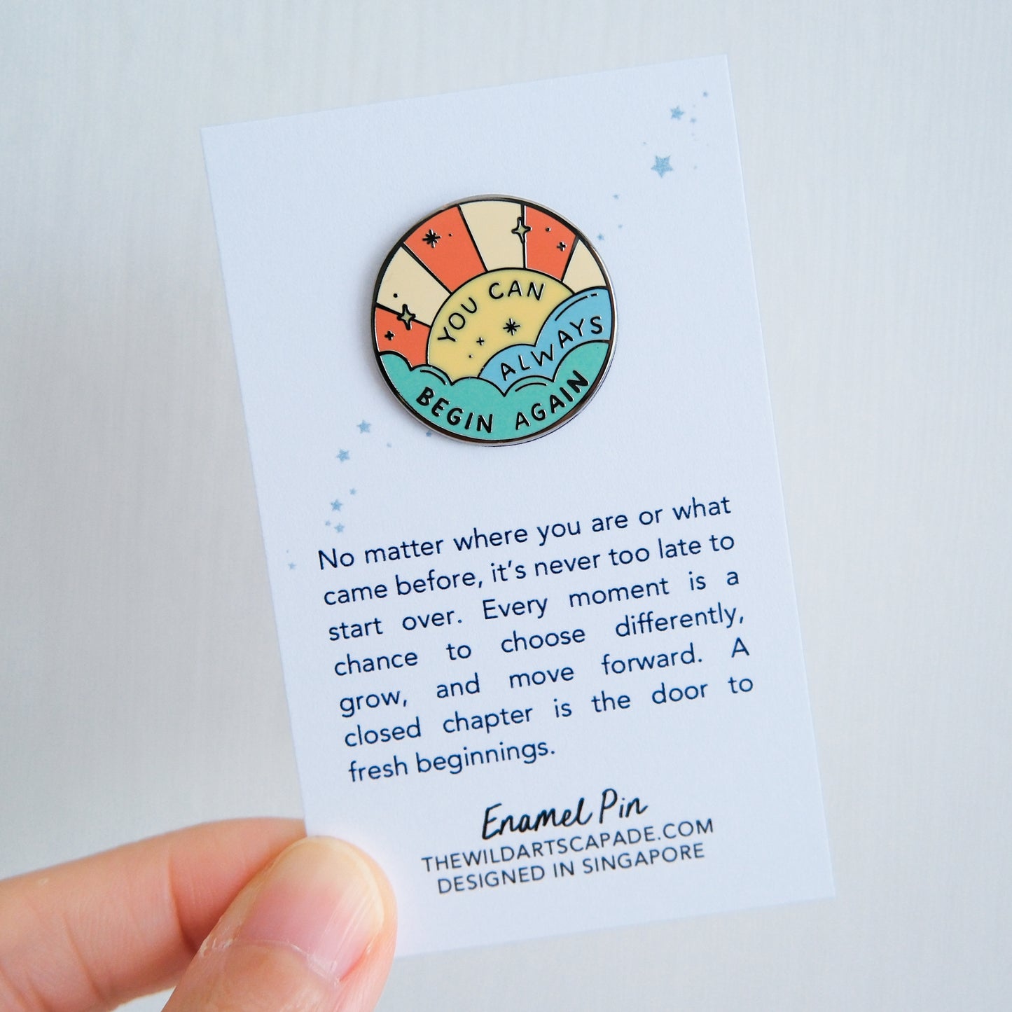 Begin Again | Enamel Pin