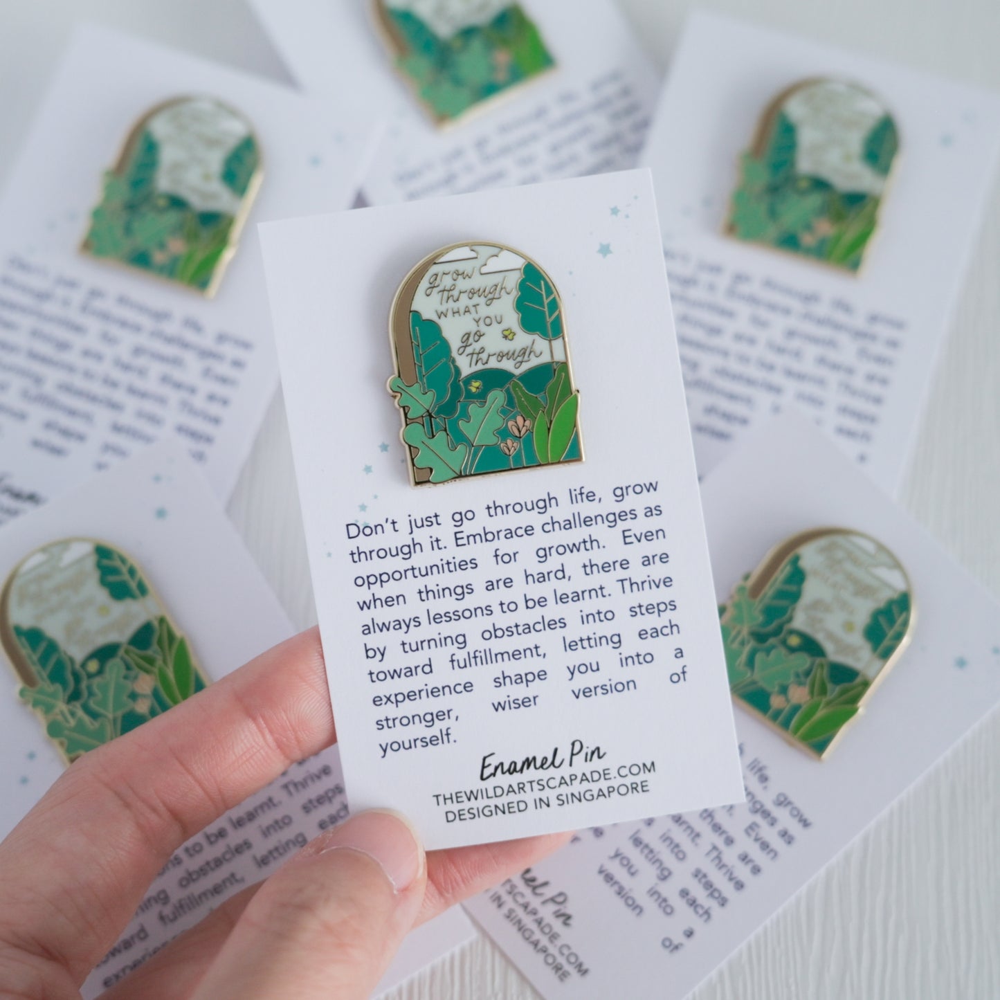 Grow Through What You Go Through | Enamel Pin