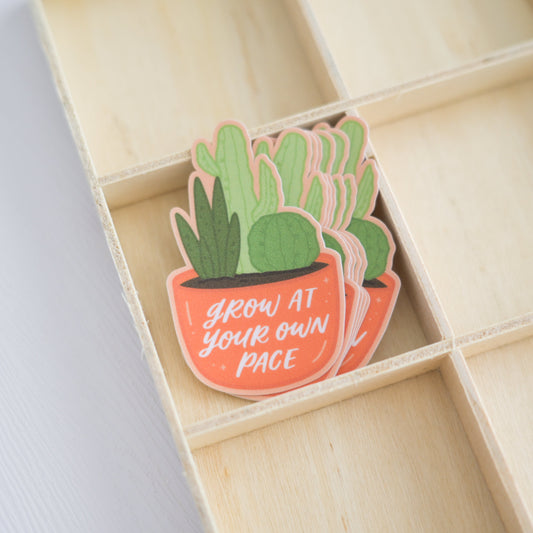Grow at Your Own Pace | Sticker