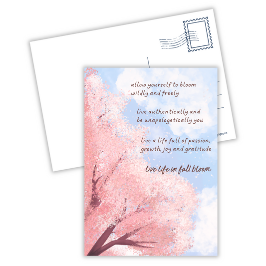 Live Life in Full Bloom | Postcard