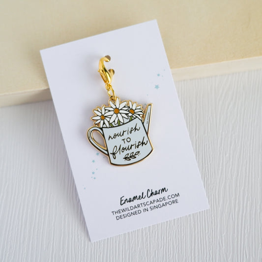 Nourish to Flourish | Enamel Charm