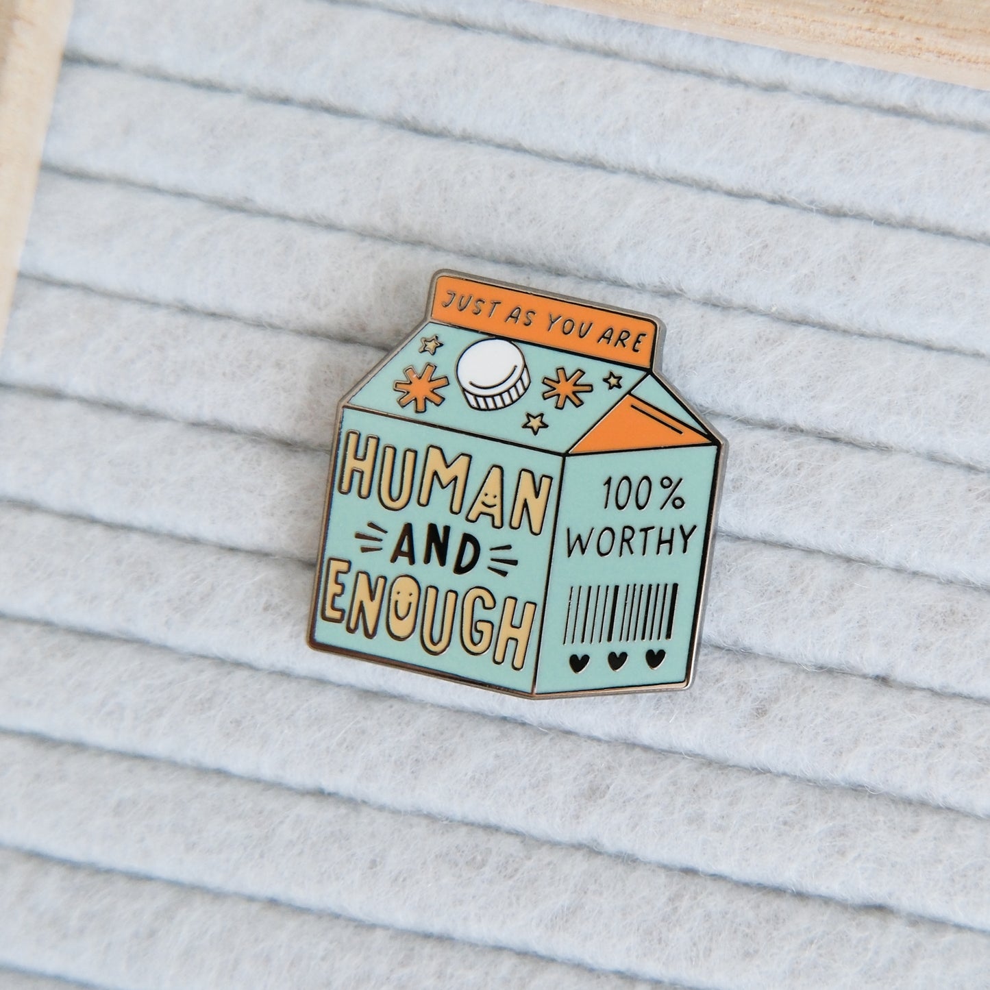 Human and Enough | Enamel Pin