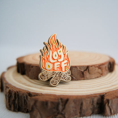 Log Off | Enamel Pin