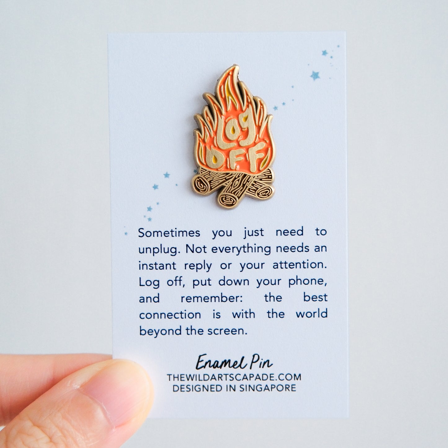 Log Off | Enamel Pin