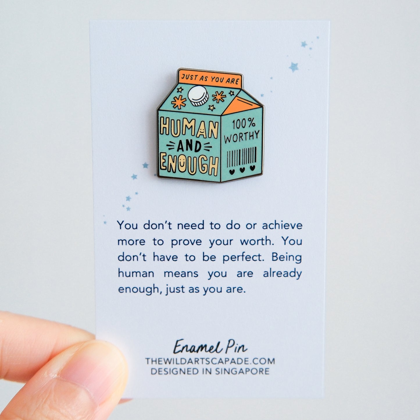 Human and Enough | Enamel Pin