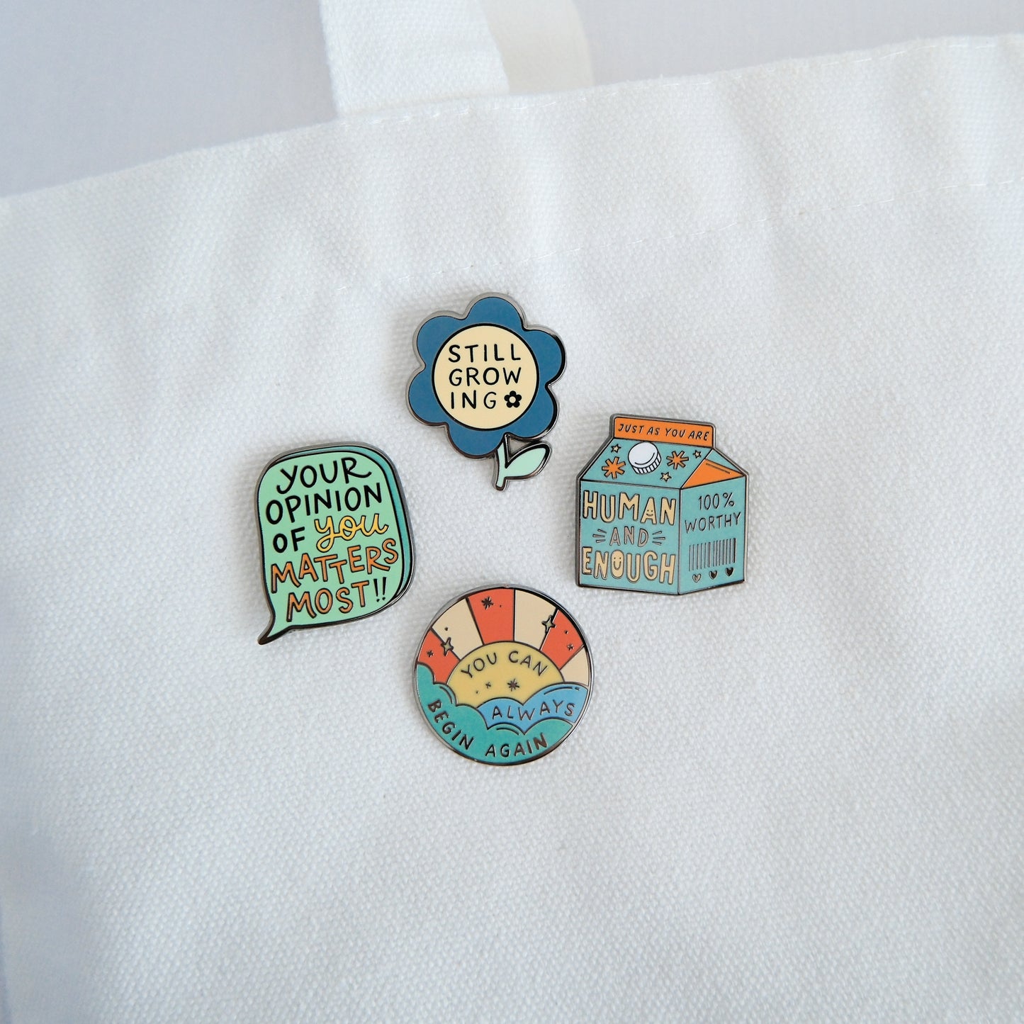 Human and Enough | Enamel Pin