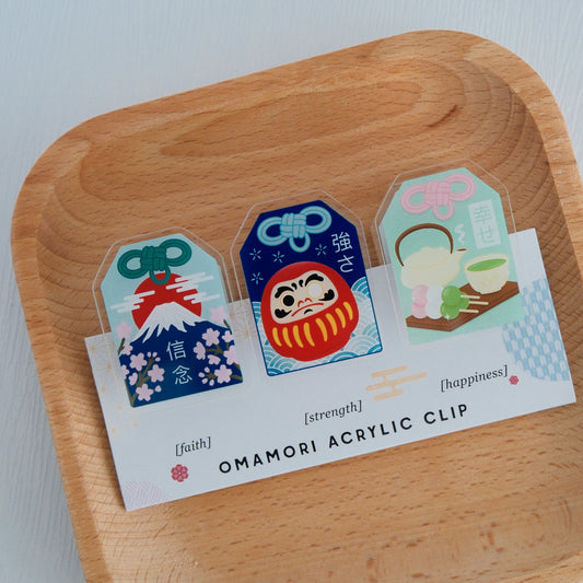 Omamori Acrylic Clips