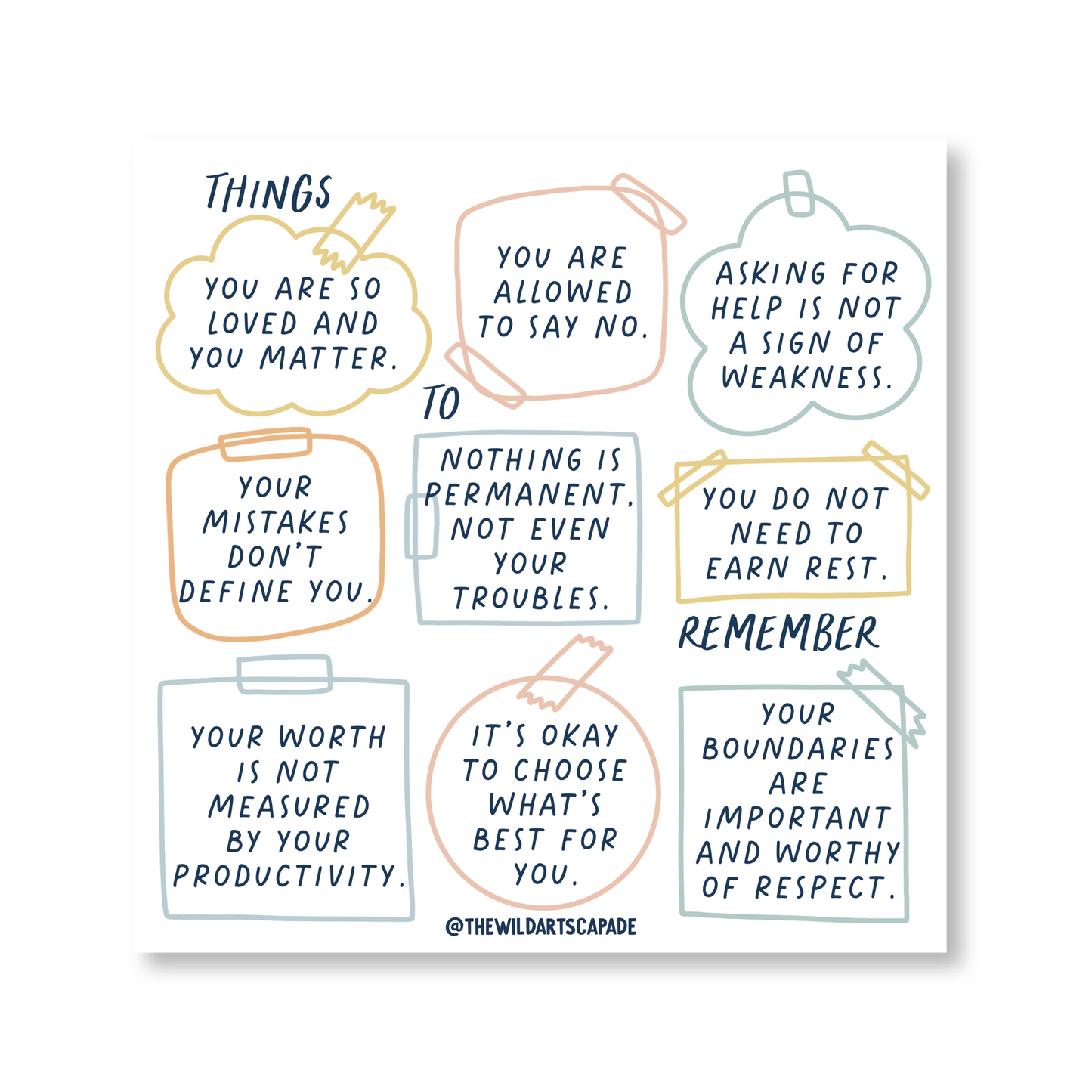 Things to Remember | Art Print